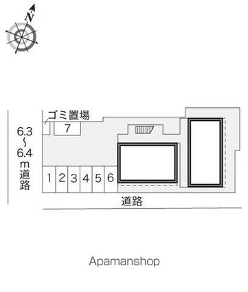 レオパレステイラウンジ[1K/19.87m2]の配置図