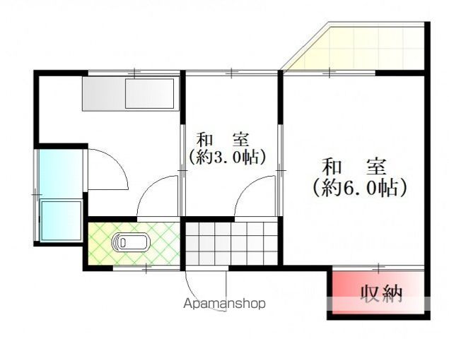 観山荘の間取り写真