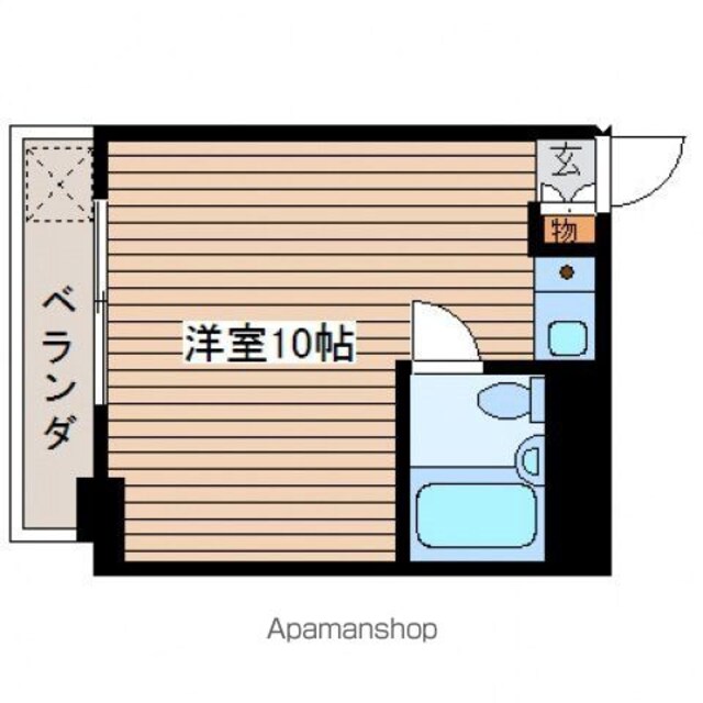 広島県広島市西区三篠町１丁目[1R/17.89m2]の間取図
