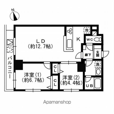 ＫＤＸレジデンス秋葉原の間取り