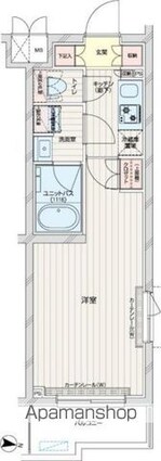 ルーブル練馬赤塚[1K/25.52m2]の間取図