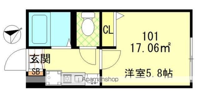 LE COCON 平井の間取り写真