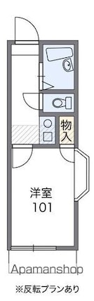 香川県高松市藤塚町３丁目[1K/20.14m2]の間取図