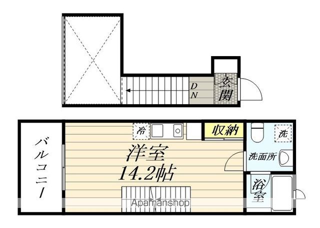 京浜東北・根岸線 鶴見駅 徒歩2分 9階建 築19年の間取り写真