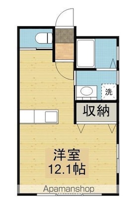 ブリックハウス川尻Ⅲ[1R/29.89m2]の間取図