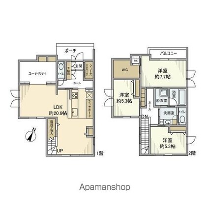 藤原戸建[3LDK/116m2]の間取図