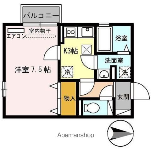 リヤフィールド Aの間取り写真