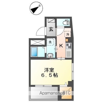 ＭＳⅡ　ＴＡＢＡＴＡ[1K/26.29m2]の間取図