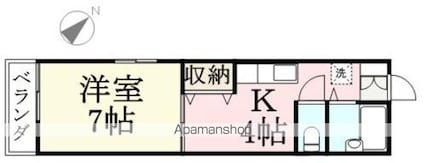 メゾン・クリオネ[1K/30m2]の間取図