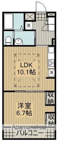 【松戸市常盤平双葉町のアパートの間取り】