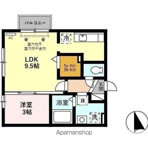 グラヴィティ Aの間取り写真