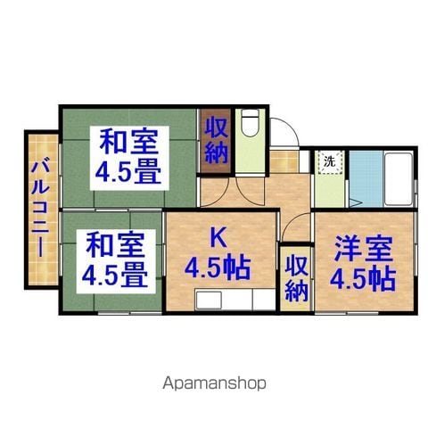 ハイツ反橋の間取り写真