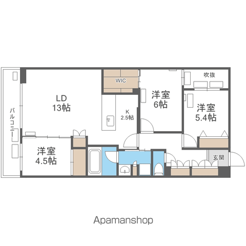 SーRESIDENCE南円山BLAZEの間取り写真