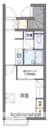 香川県高松市木太町[1K/23.61m2]の間取図