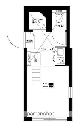フェリスワイズ[1R/10.26m2]の間取図