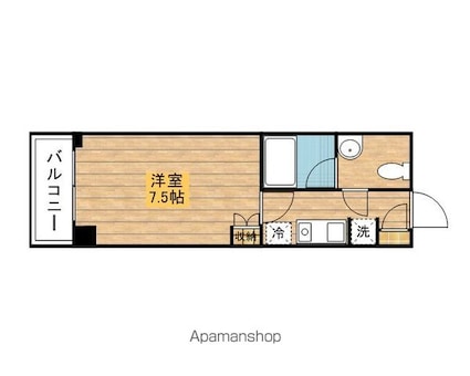 東京都江東区東陽６丁目[1K/23.41m2]の間取図