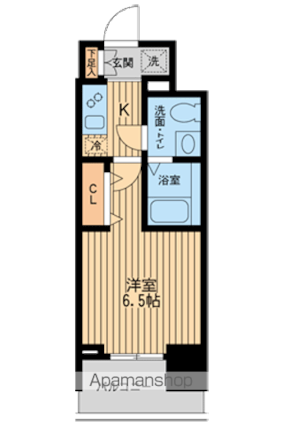 ＫＤＸレジデンス板橋本町[1K/22.09m2]の間取図