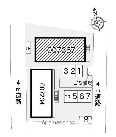 レオパレス中曽根IIの玄関写真