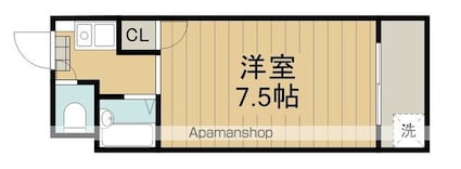 文京ハイツ[1K/20.45m2]の間取図