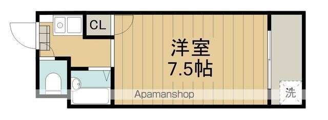 文京ハイツ[1K/20.45m2]の間取図