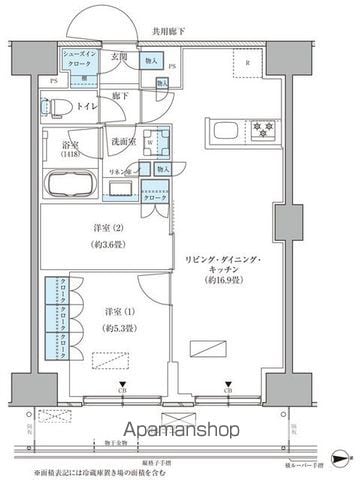 パークアクシス品川天王洲アイルの間取り写真