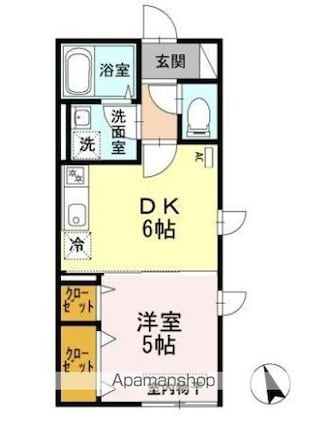 ボヌール[1DK/30.27m2]の間取図
