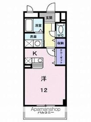 アルカンシエル・オーブ[1R/31m2]の配置図