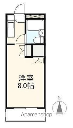 ヴィラ昭和町[1K/23.94m2]の間取図