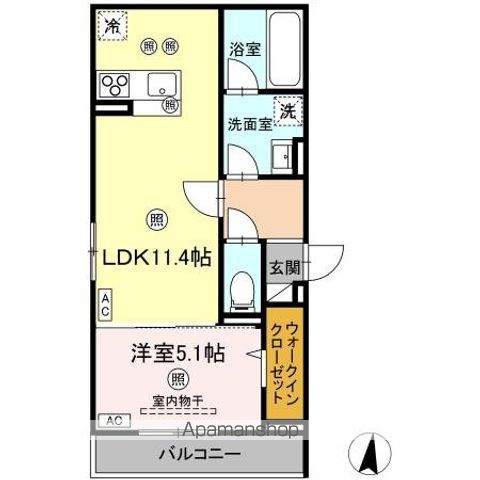 DーRESIDENCE南蔵王町1丁目Eの間取り