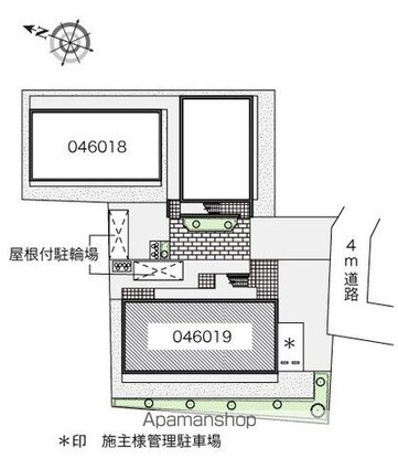 レオパレスＤＡＩＫＡＴＵ　Ｍ[1K/19.87m2]の配置図