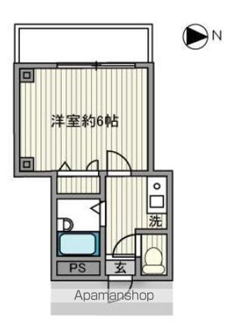 東京都浅草線 西馬込駅 徒歩13分 4階建 築26年の間取り写真