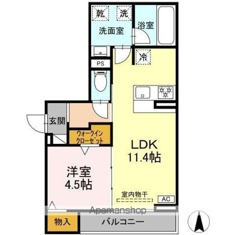 セレスティア中村の間取り写真