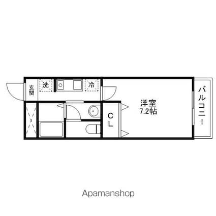 アネックスＡ[1K/25.08m2]の間取図