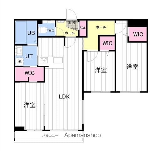 ONE YAMAHANAの間取り写真