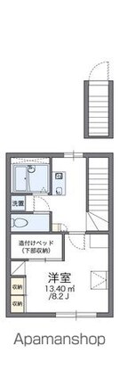 レオパレスパティオ[1K/26.08m2]の間取図