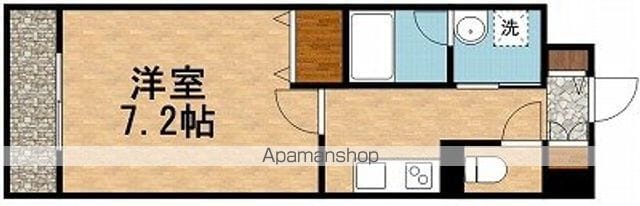東京都立川市錦町３丁目[1K/26.6m2]の間取図
