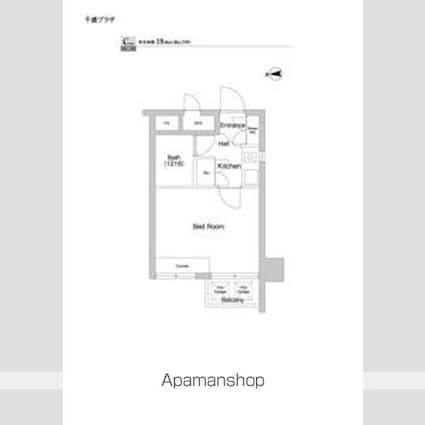 千歳プラザ[1R/19.08m2]の間取図
