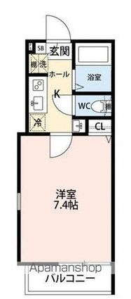 東京都中野区野方５丁目[1K/20.04m2]の間取図