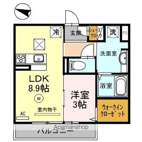 カーサ金森の間取り写真