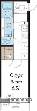 東京都練馬区豊玉南２丁目[1K/26.07m2]の間取図
