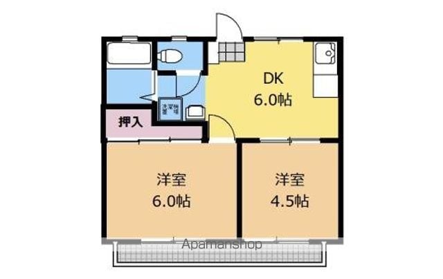 ハイツ横山台の間取り写真