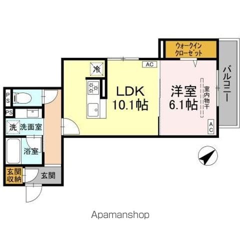 D’BLESS中野島の間取り写真