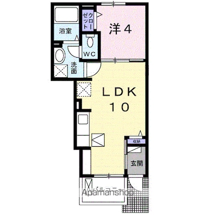 セボージャ[1LDK/32.44m2]の間取図