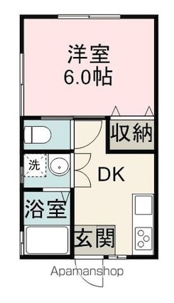 プチメゾンドレミファ[1DK/31.3m2]の間取図