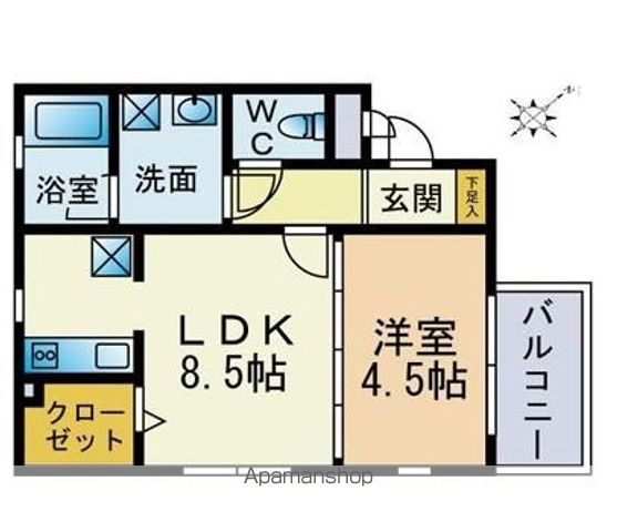 ベルメゾン昭代エストの間取り写真