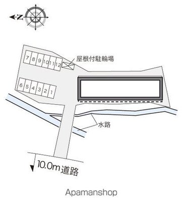レオパレス長尾[2DK/49.2m2]の配置図