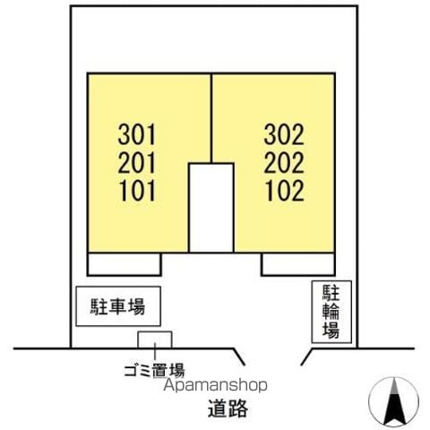 アンソレイユ 202 ｜ 神奈川県横浜市港北区新吉田東１丁目5-7-1（賃貸アパート2LDK・2階・52.54㎡） その6