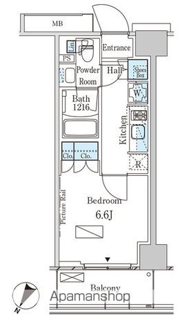 パークアクシス横濱大通り公園の間取り
