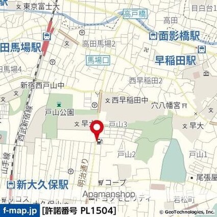 東京都新宿区大久保２丁目[1K/25.75m2]の周辺