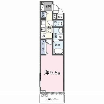 ルーベル桜井[1K/31.21m2]の間取図